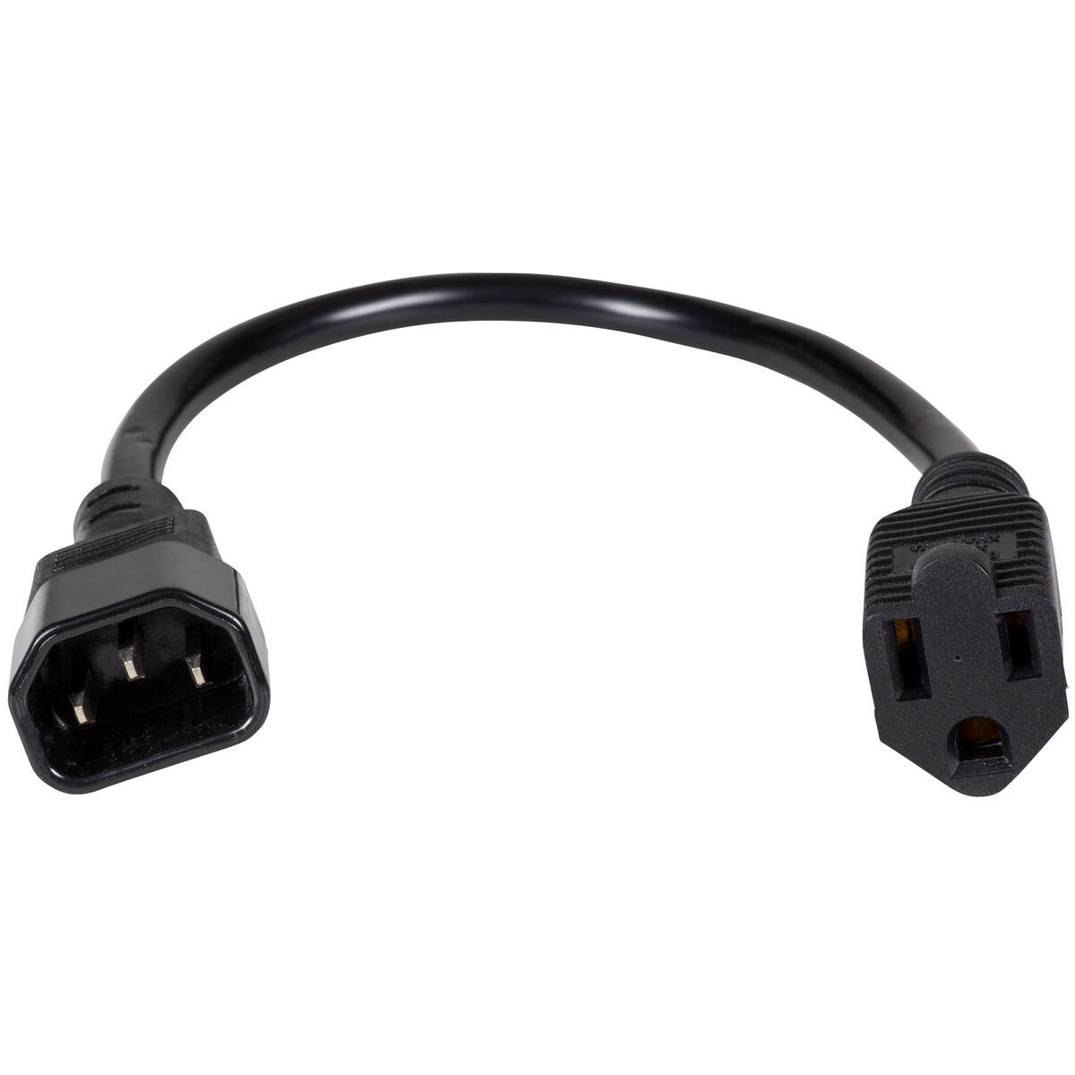 Parts Express IEC Male to Edison Style Female AC Power Cord Adapter